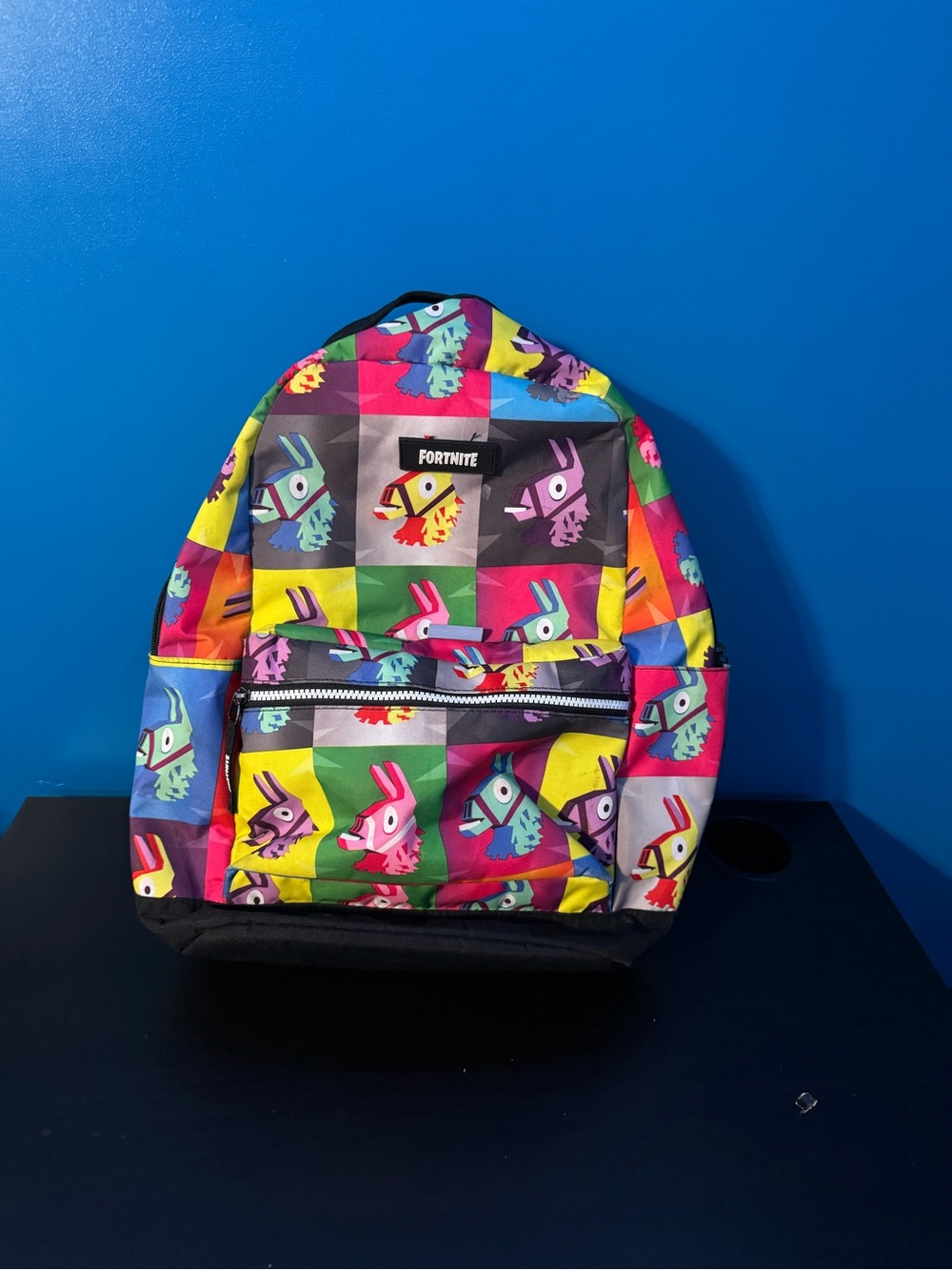 Fortnite Multicolor Llama Print Backpack - Kids & Teens